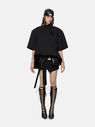 THE ATTICO Hannah'' black mini skirt  231WCS120JF01B100