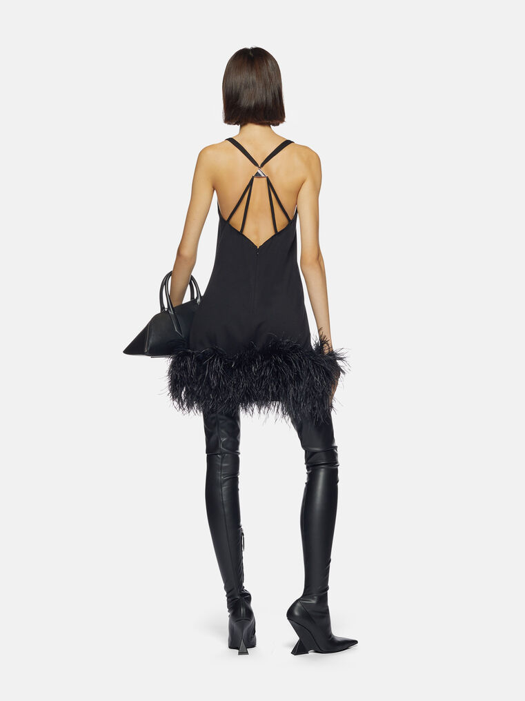 Shop Attico ''fujiko'' Black Mini Dress