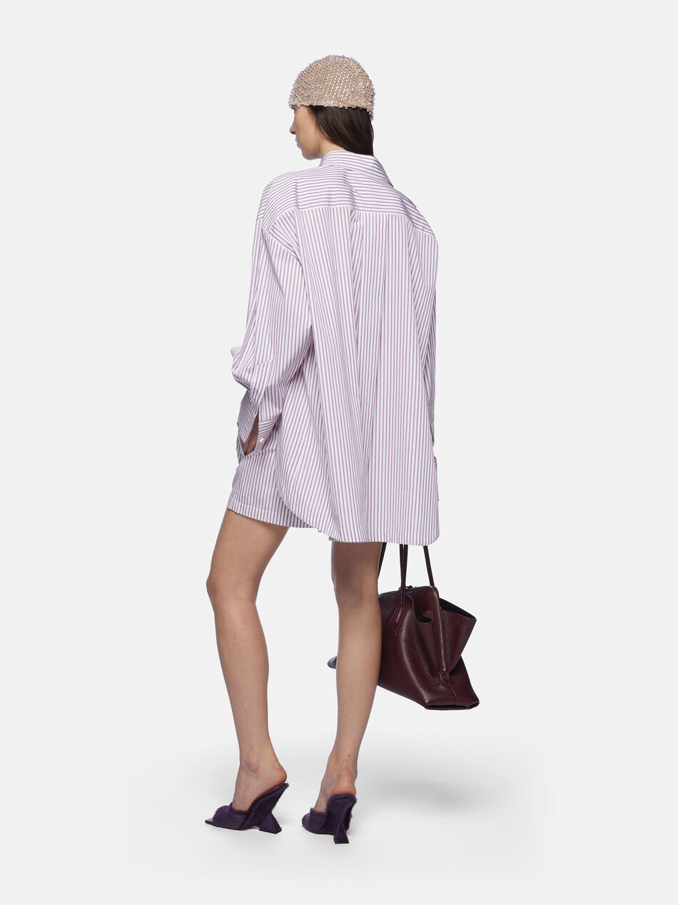 THE ATTICO "Diana'' white and purple shirt White/purple 250WCH00004CCC054AA871