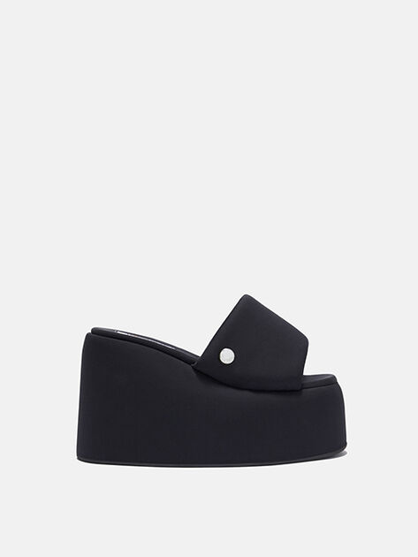 THE ATTICO "Mochi" black flatform Black 260WSH00905PAA113AA100