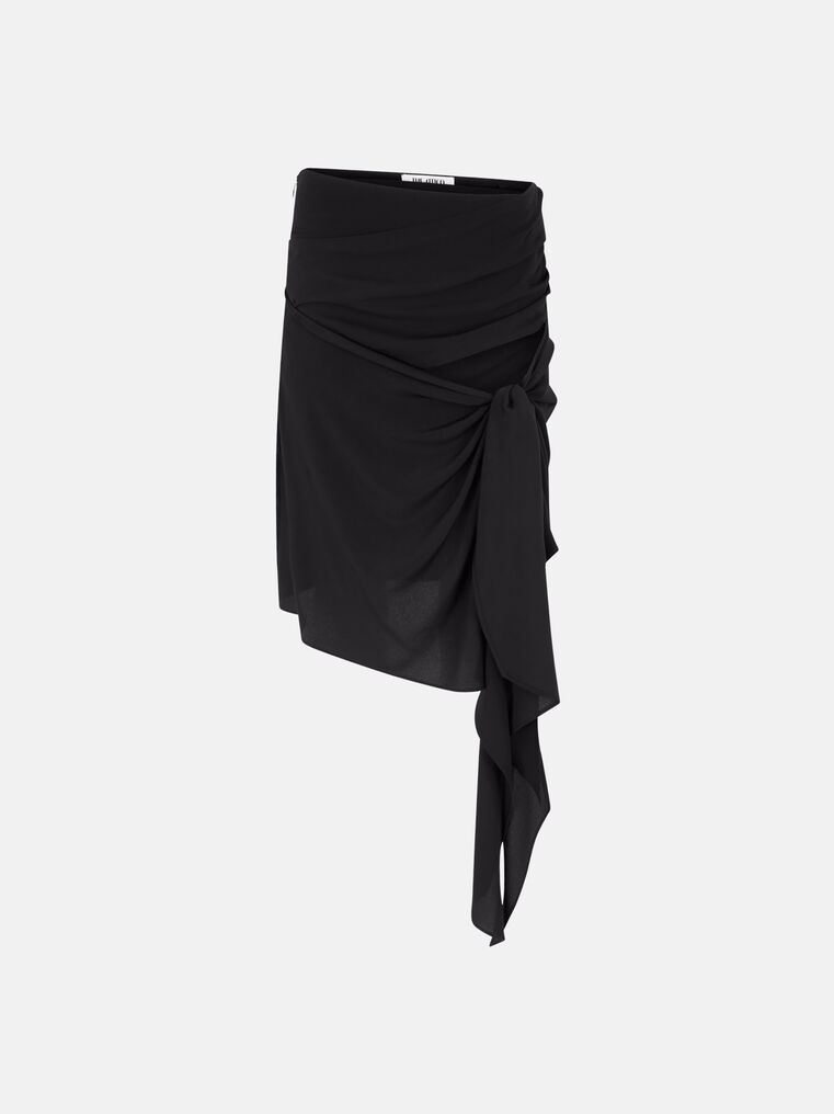 Attico The Skirts Gend - Black Midi Skirt Black Main Material: 63% Acetate 37% Silk