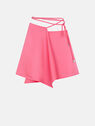 THE ATTICO Neon pink mini skirt