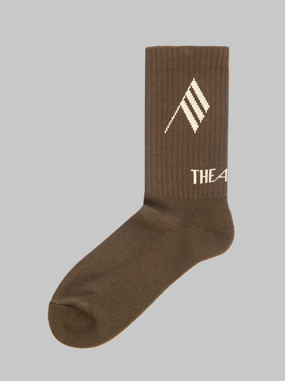 THE ATTICO Army bicolor sponge short socks ARMY 212WAK01C030201