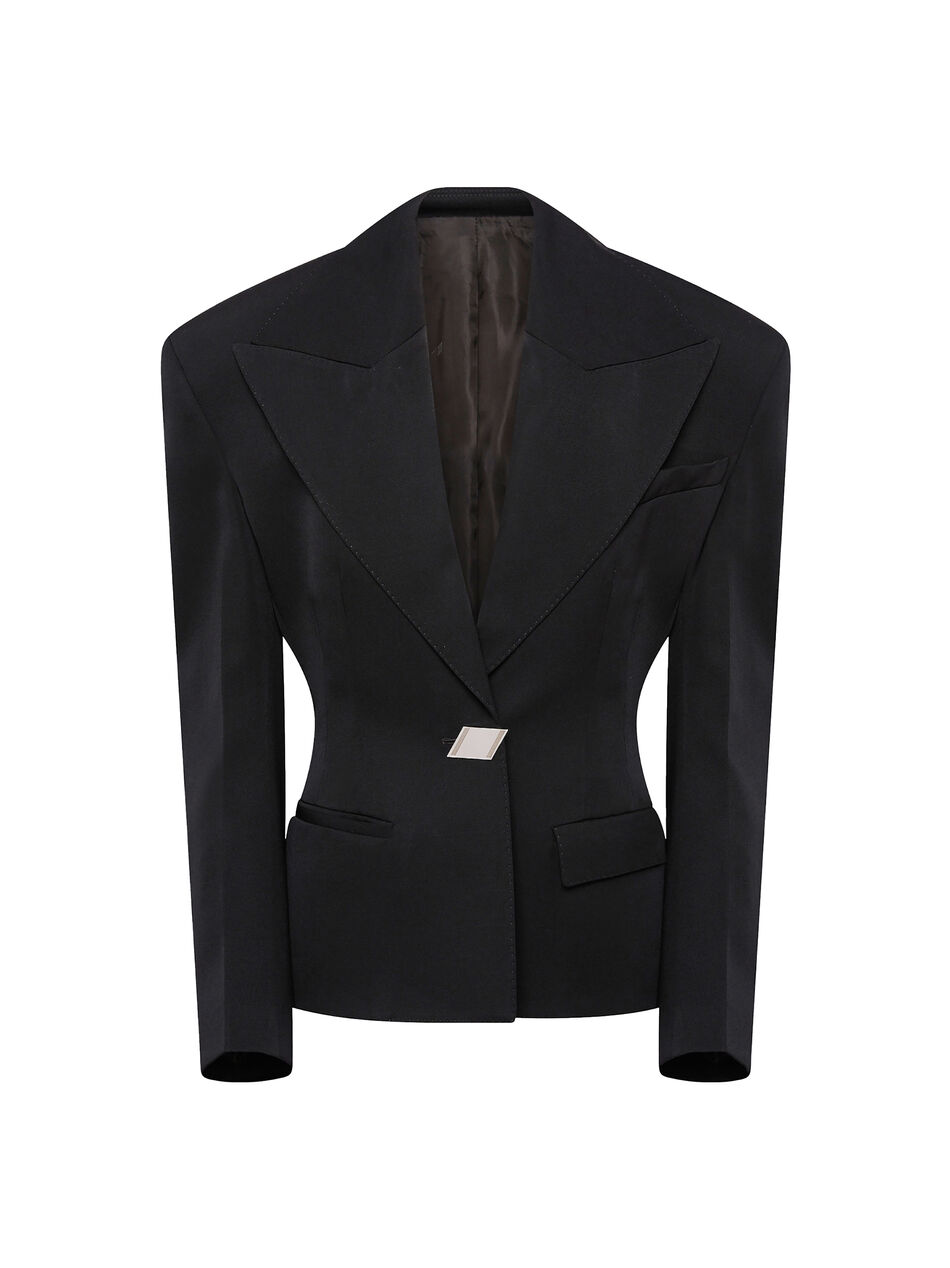 THE ATTICO Black blazer BLACK 246WCG63W049100