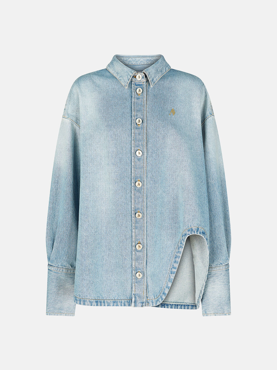 THE ATTICO ''Diana'' light blue denim shirt jacket Light blue denim 247WCB68D049176