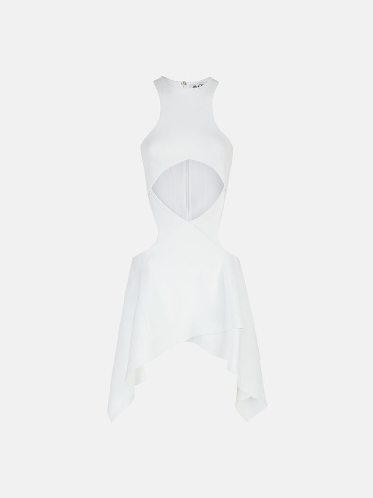 Shop Attico ''magnolia'' White Mini Dress