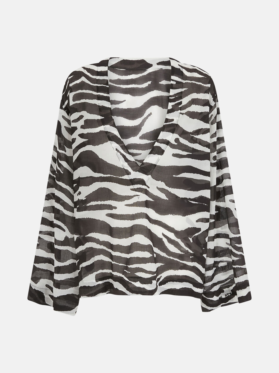 THE ATTICO White and black blouse WHITE/BLACK 250WCE00001CCC082PR020