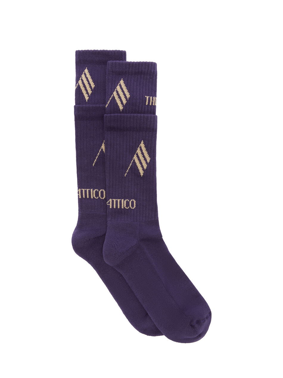 THE ATTICO Plum double socks Plum 251WCAK00023CCC121AA851