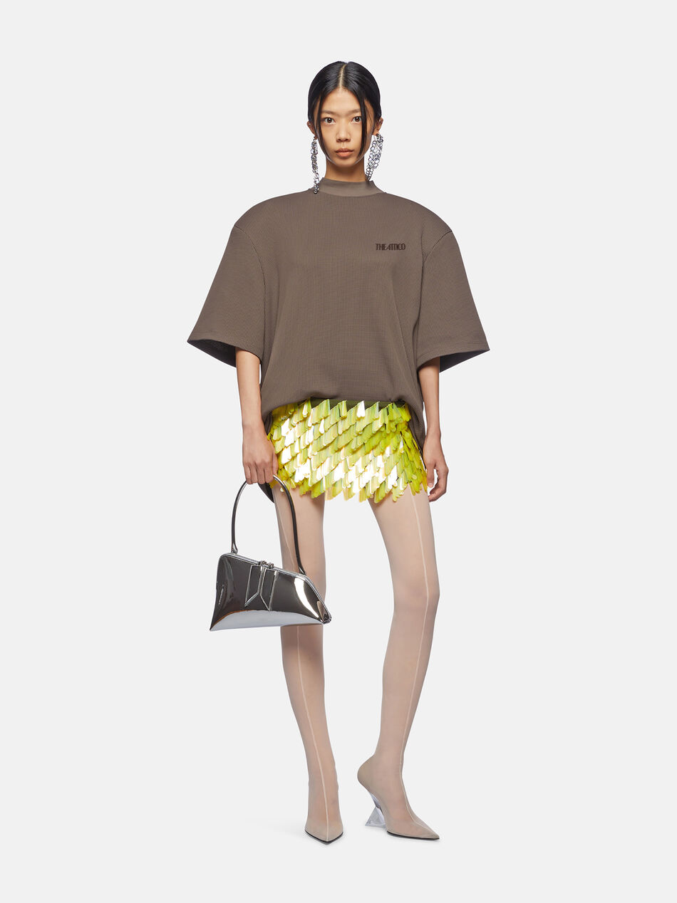 THE ATTICO ''Kilie'' dark brown t-shirt dark brown 247WCT173J049204