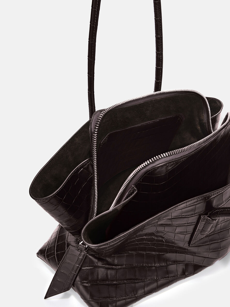 THE ATTICO ''La Passeggiata Medium'' coffee top handle COFFEE 250WAH00054LBT021PR207