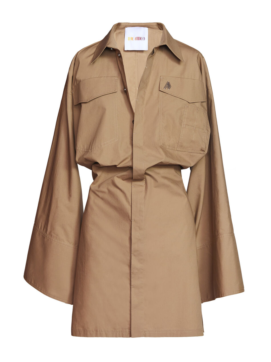 THE ATTICO "Dakota" cookie mini dress COOKIE 212WCA66C017196