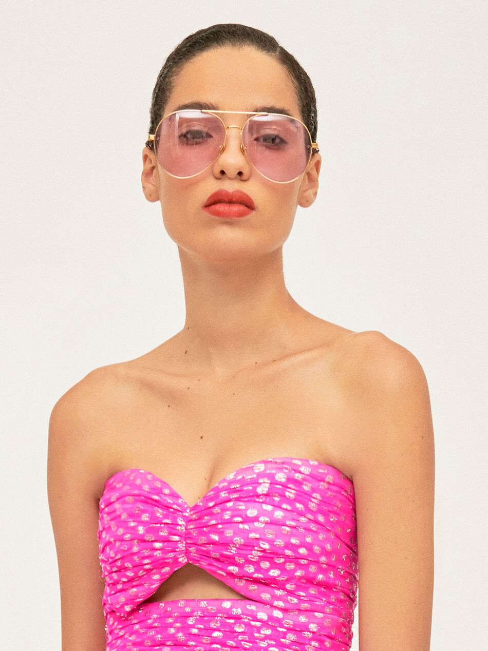 The Attico Top Fuchsia And Silver FUCHSIA/SILVER 201WCX04S001075