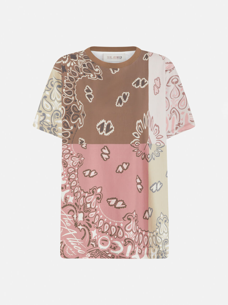 THE ATTICO Multicolor t-shirt MULTICOLOR 250WCT00353JJJ064PR021