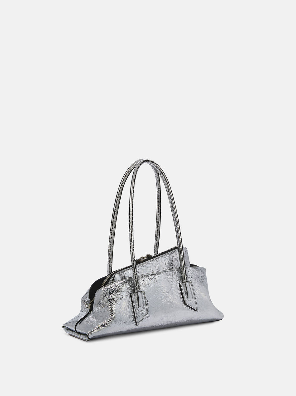 THE ATTICO ''La Passeggiata Small'' silver top handle SILVER 250WAH00058LBT070AA002