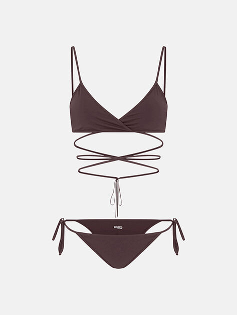 THE ATTICO Dark brown bikini DARK BROWN 260WBC00009PAA113AA204