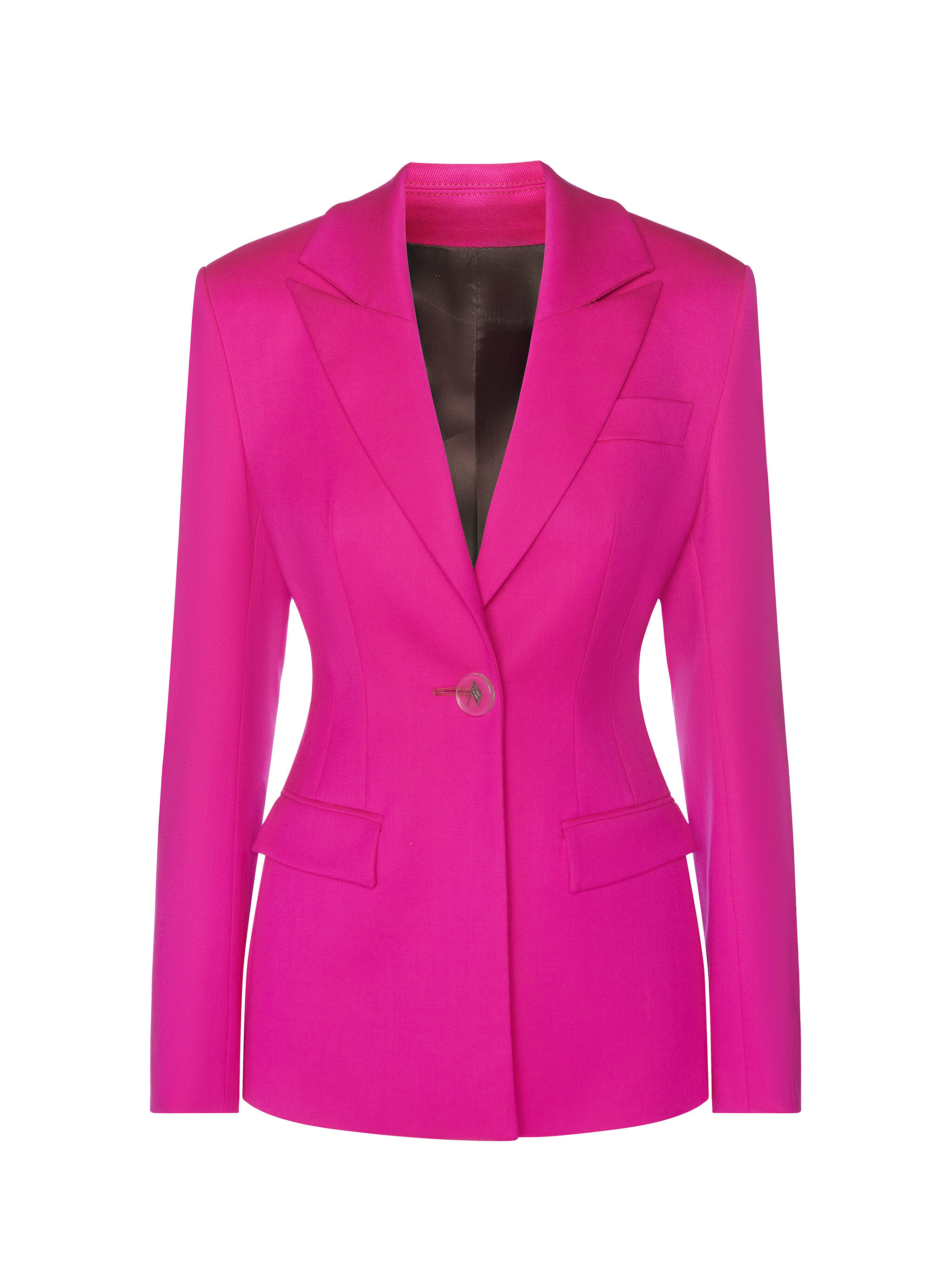 fuchsia pink blazer