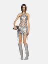 THE ATTICO ''Adriel'' silver mini dress SILVER 237WCA245H163002