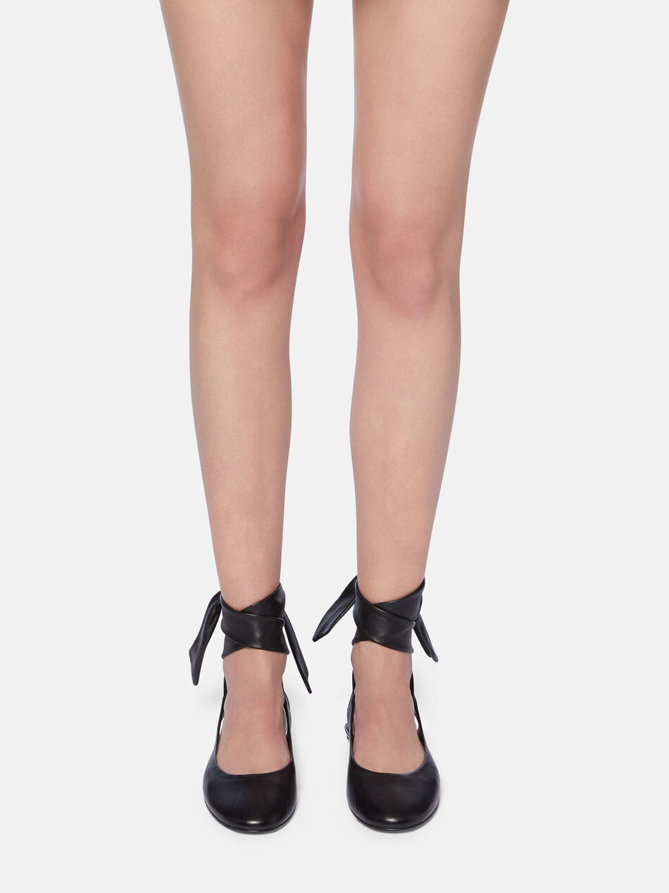 THE ATTICO ''Cloe'' black ballerina BLACK 242WSH00793LBT001AA100