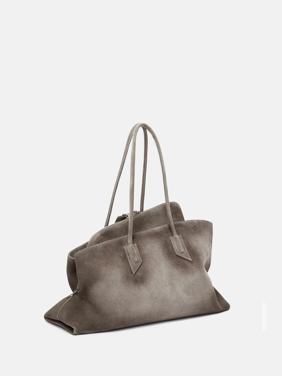 THE ATTICO ''La Passeggiata Medium'' dark grey top handle DARK GREY 251WAH00054LBT108AA233