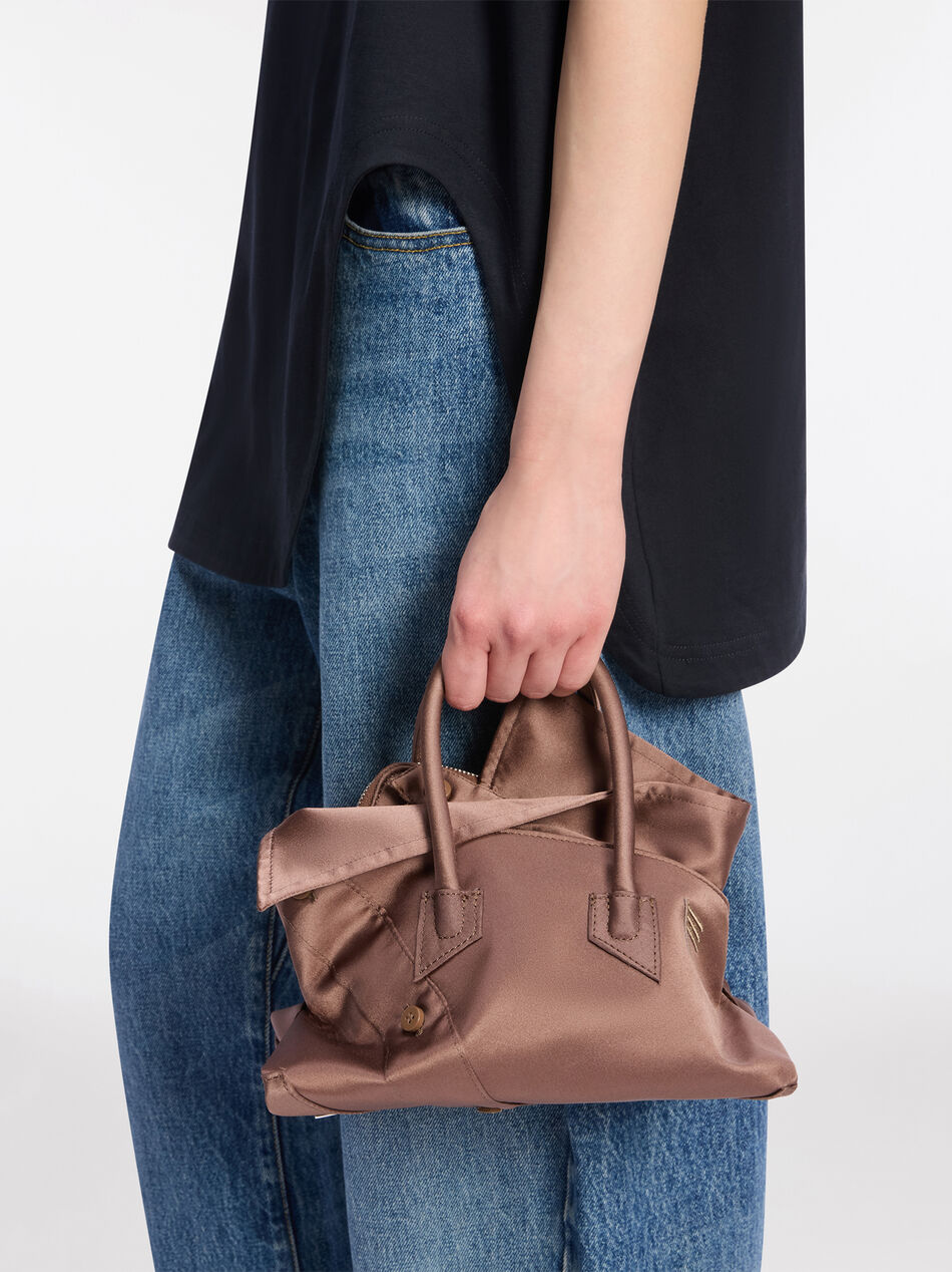 THE ATTICO ''La Passeggiata Mini'' Faded Brown Top Handle FADE BROWN ATTWAH00063EEE106PW126