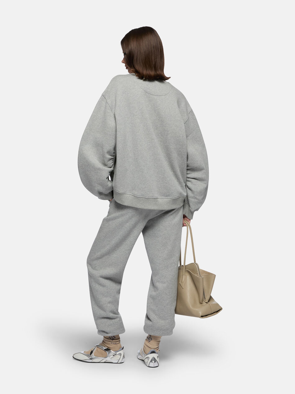 THE ATTICO ''Penny'' melange grey long pants Light grey melange 241WCP34JF03183