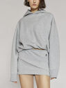 THE ATTICO "Maeve" light grey sweater MELANGE 212WCT45C025183