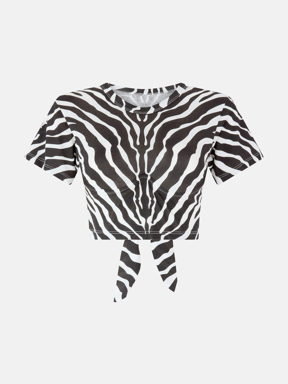 THE ATTICO Black and white t-shirt WHITE/BLACK 260WCT00363JJJ082PR020