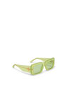 THE ATTICO ''Marfa'' lime sunglasses  229WAS12MET2376