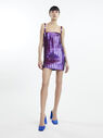 THE ATTICO ''Rue'' violet mini dress