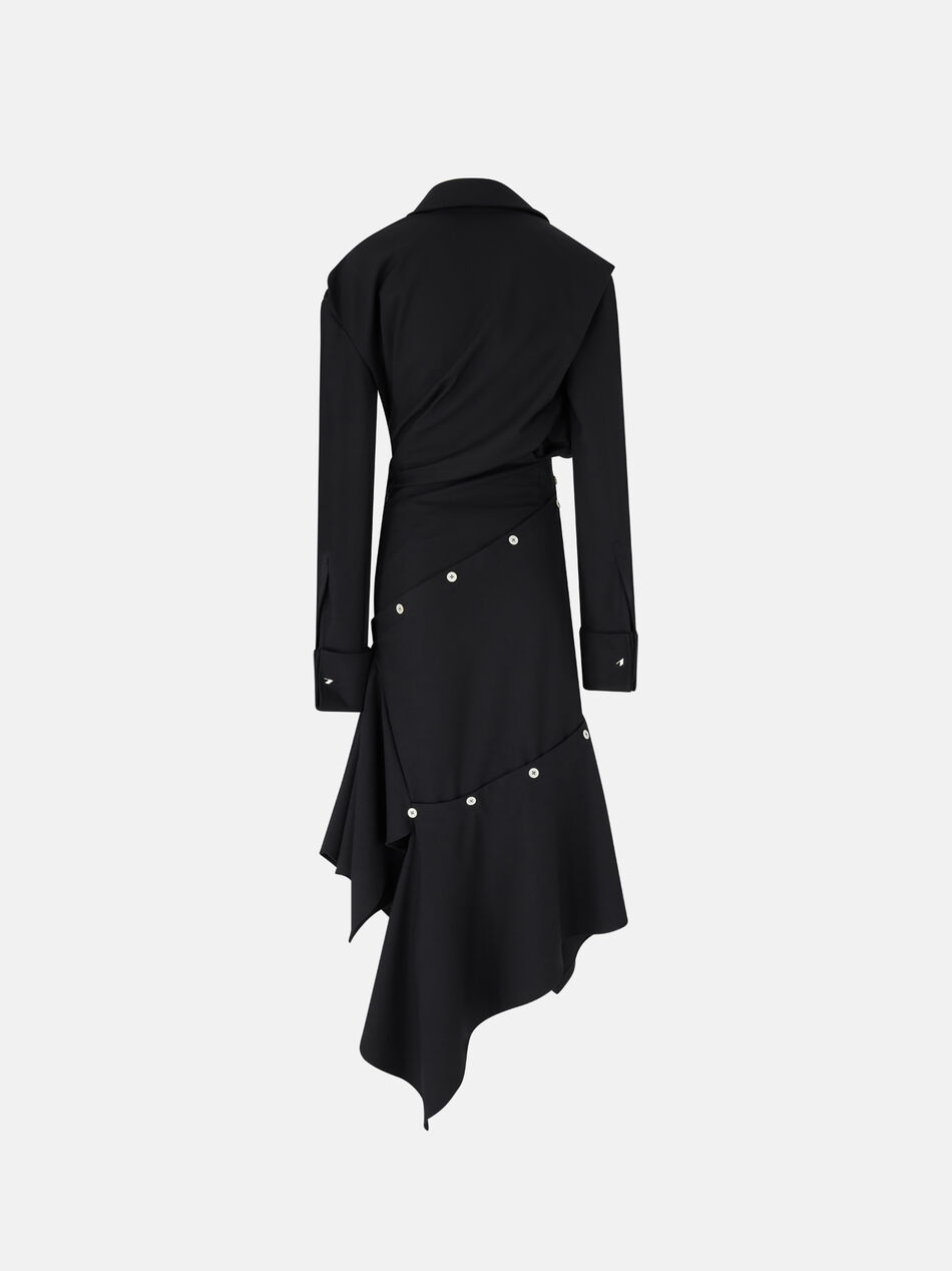 THE ATTICO Black midi dress Black 260WCW00291PLL015AA100