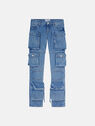THE ATTICO ''Essie'' washed blue long pants Washed blue 241WCP113D082676