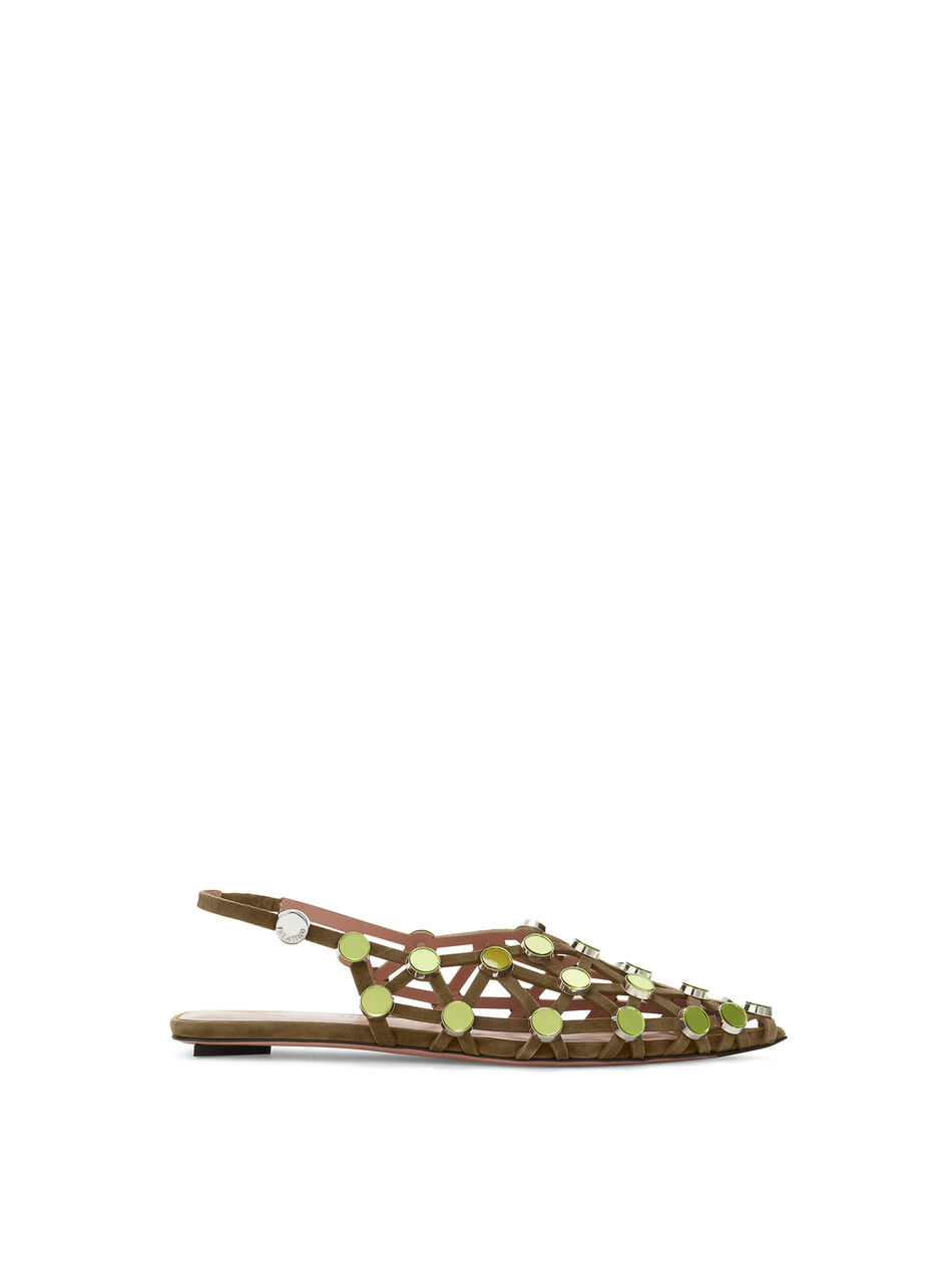 THE ATTICO ''Grid'' military green ballerina Military green 251WSH00801LBT007SA828