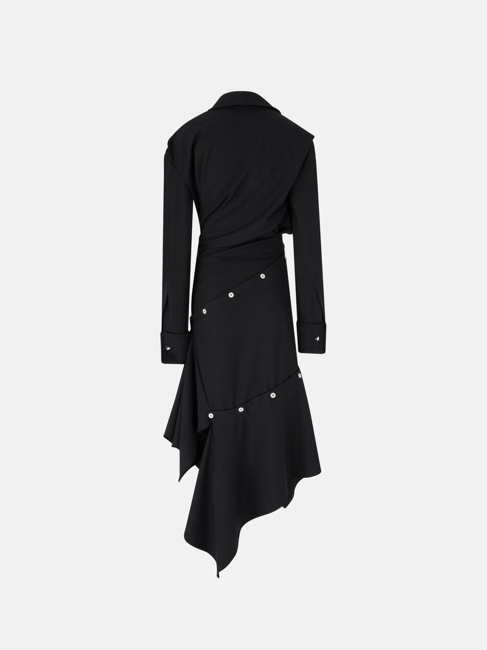 THE ATTICO Black midi dress Black 260WCW00291PLL015AA100