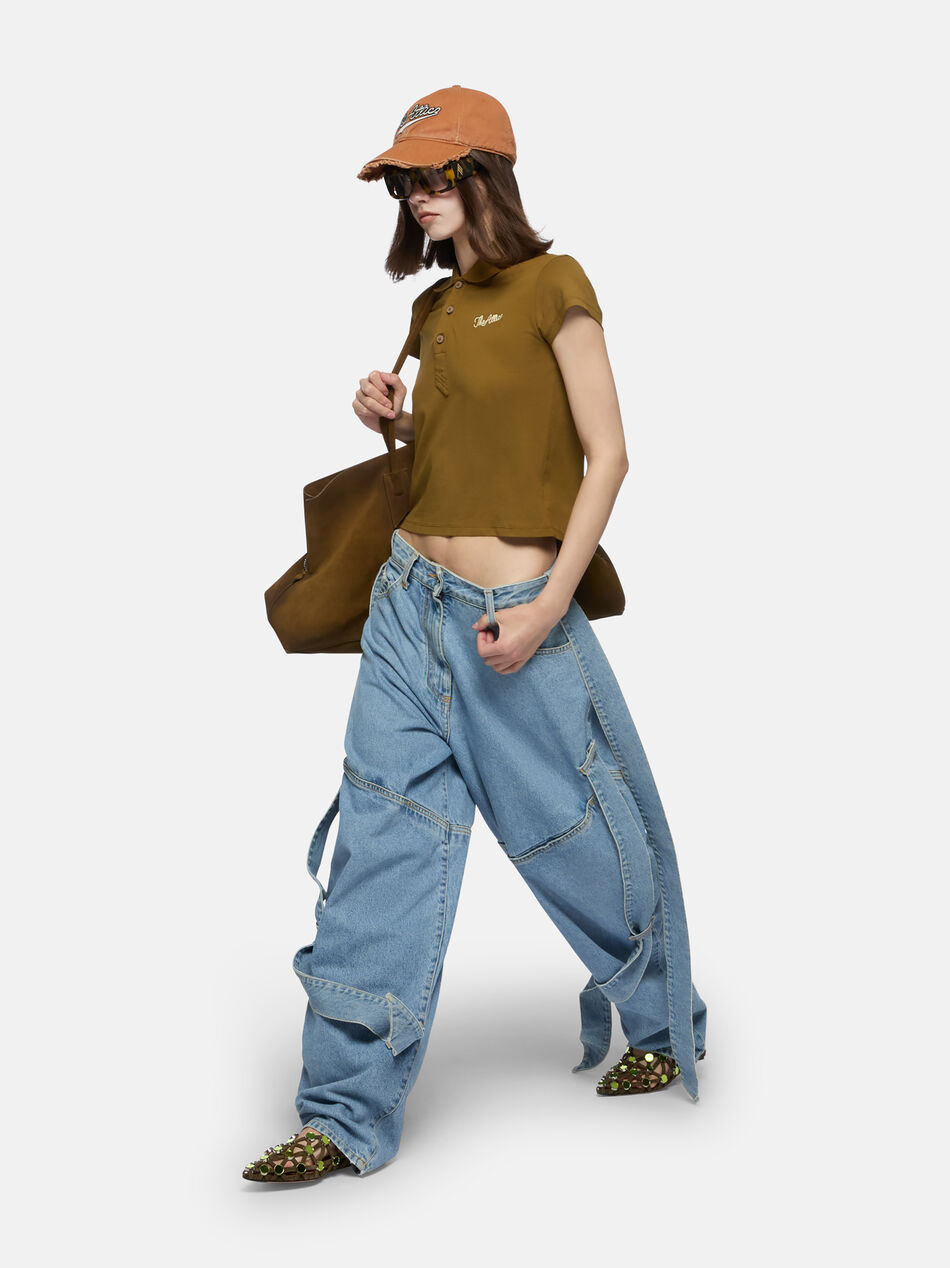 THE ATTICO Military green t-shirt MILITARY GREEN 251WCT00358JJJ025AA081