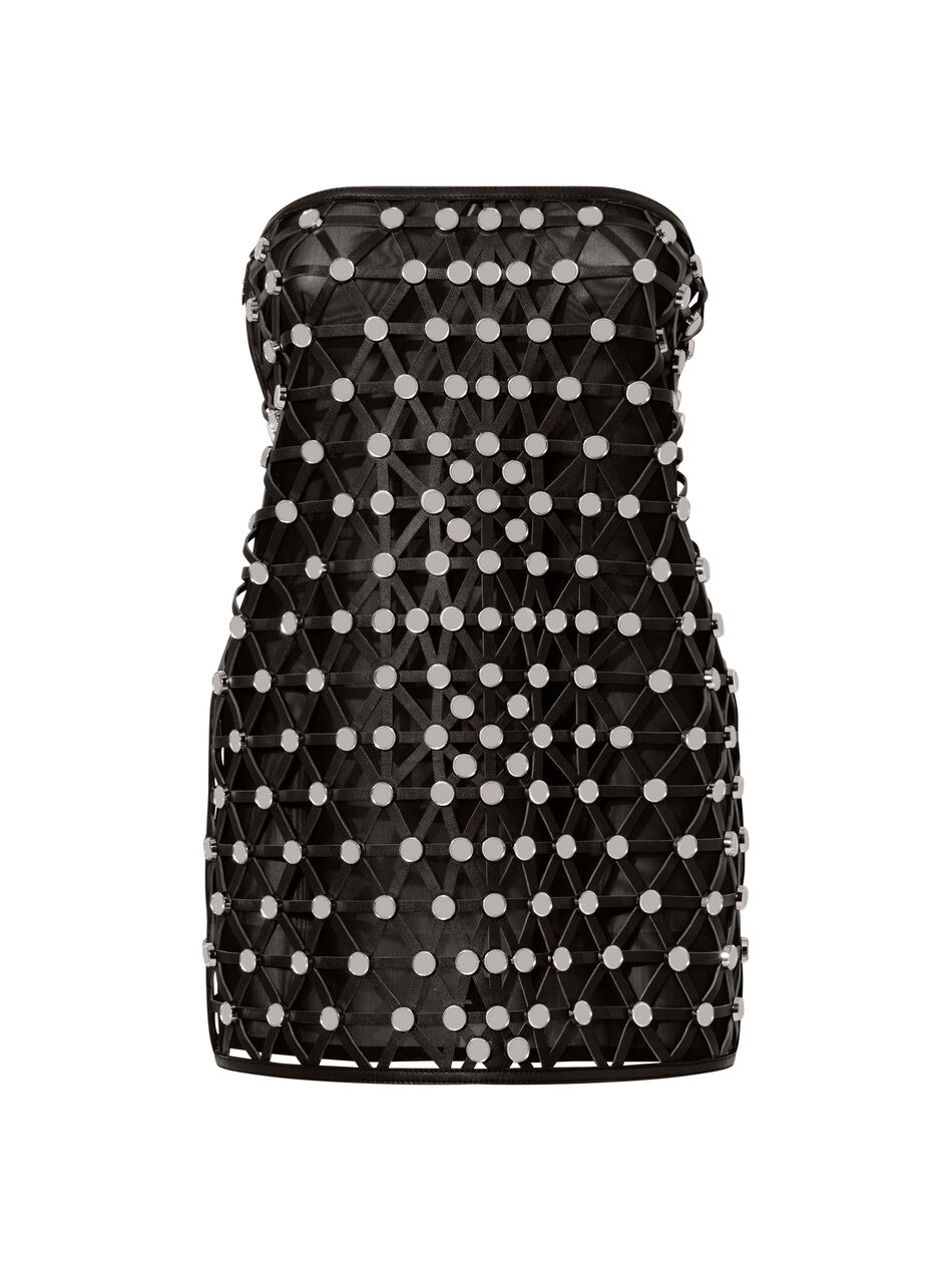 THE ATTICO Black mini dress BLACK 246WCA302L096T100