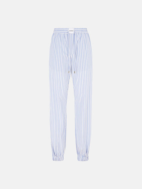 THE ATTICO White and navy blue long pants White/navy blue 250WCP00257CCC051AA870