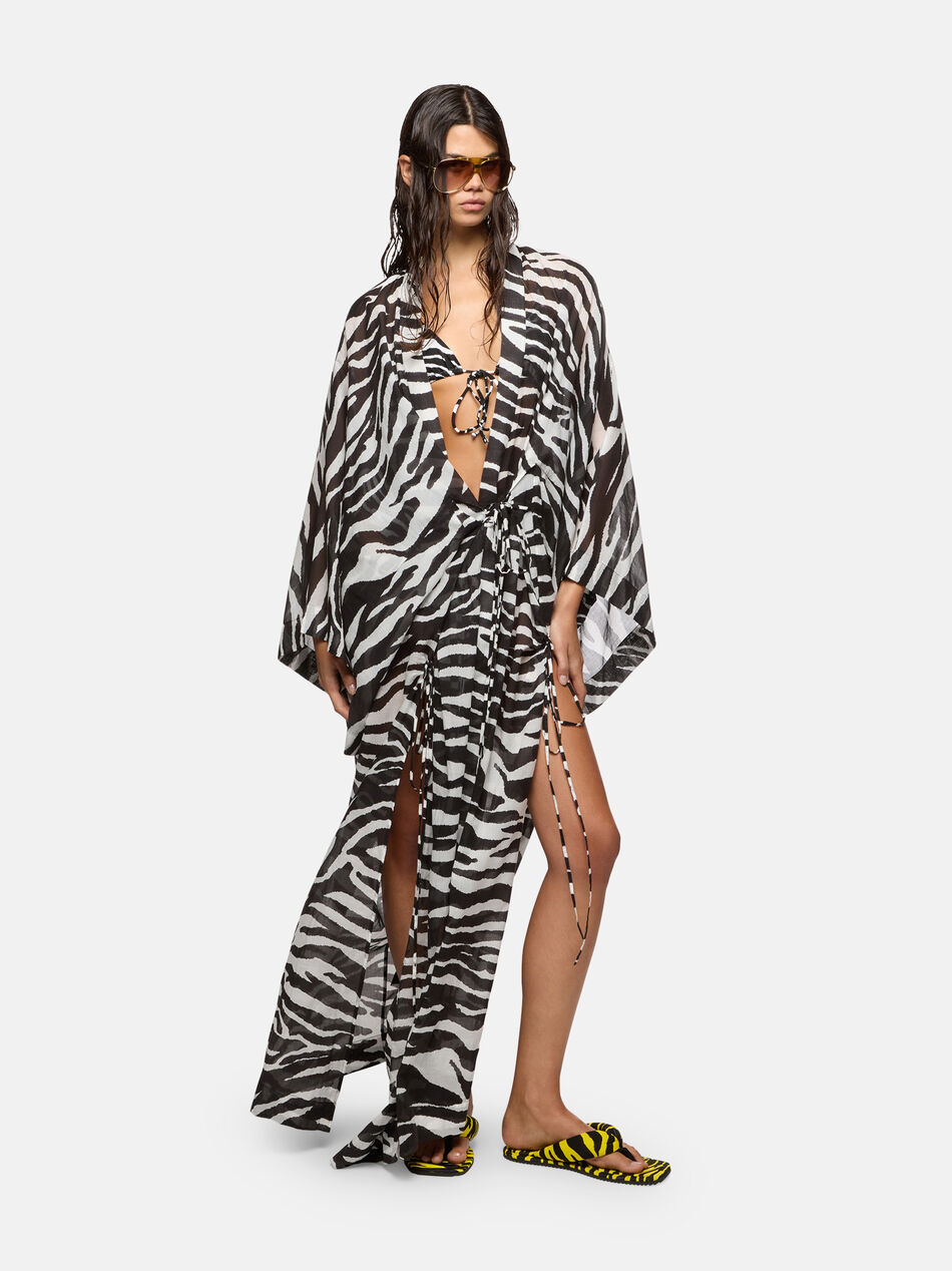 THE ATTICO White and black kaftan WHITE/BLACK 260WBK00002CCC134PR020