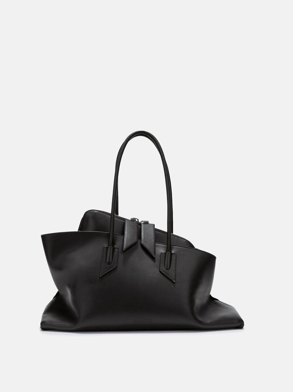 THE ATTICO ''La Passeggiata Medium'' black top handle BLACK 250WAH00054LBT019AA100
