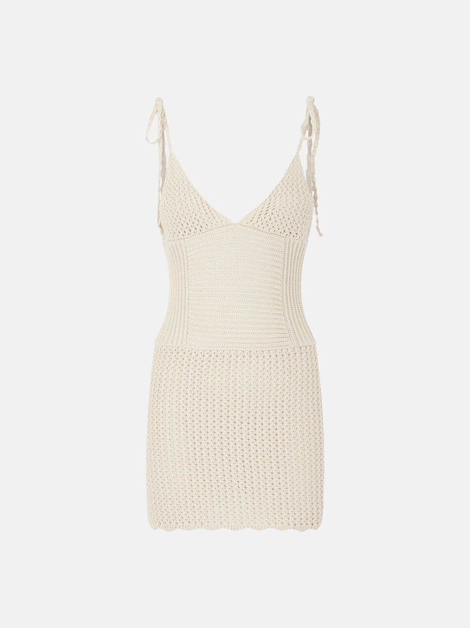 THE ATTICO Off white dress OFF WHITE 250WCA00417CCC105AA556