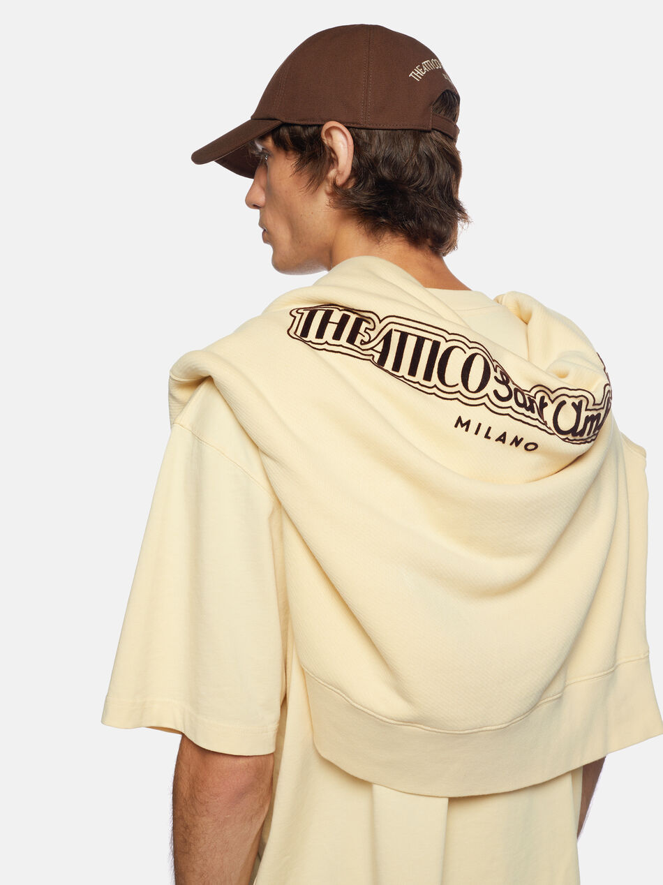 THE ATTICO The Attico Sant Ambroeus ivory sweatshirt Ivory SPFWCF12JF04507