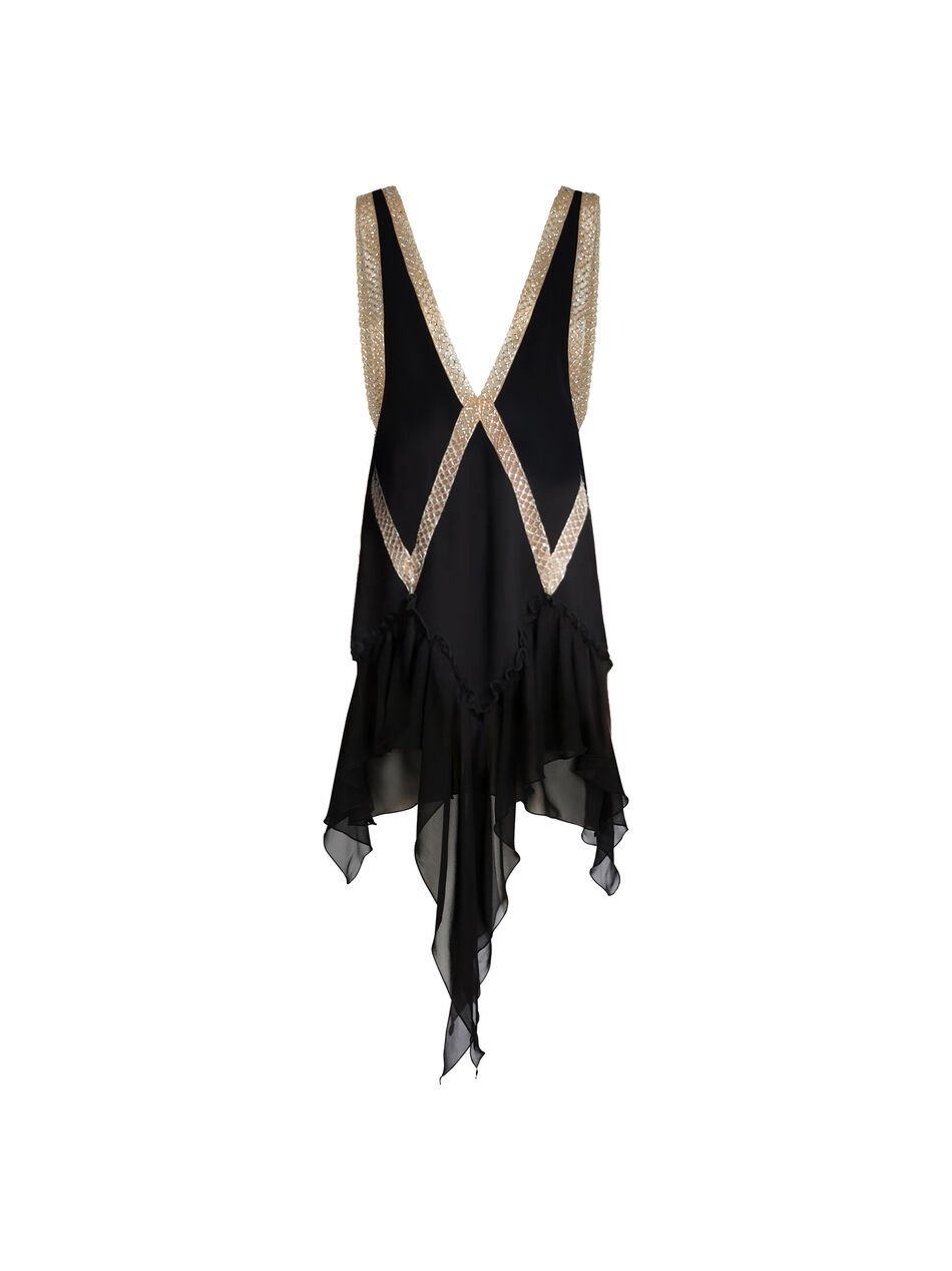 THE ATTICO Black mini dress Black 251WCA00437MIX059RA100