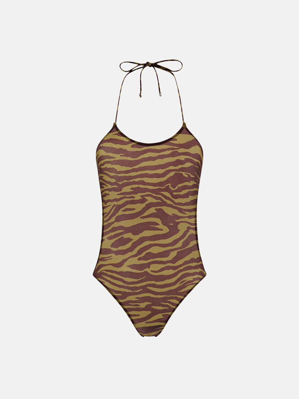 THE ATTICO Dark green and dark brown one piece Dark green/dark brown 250WBA00001PAA014PR997