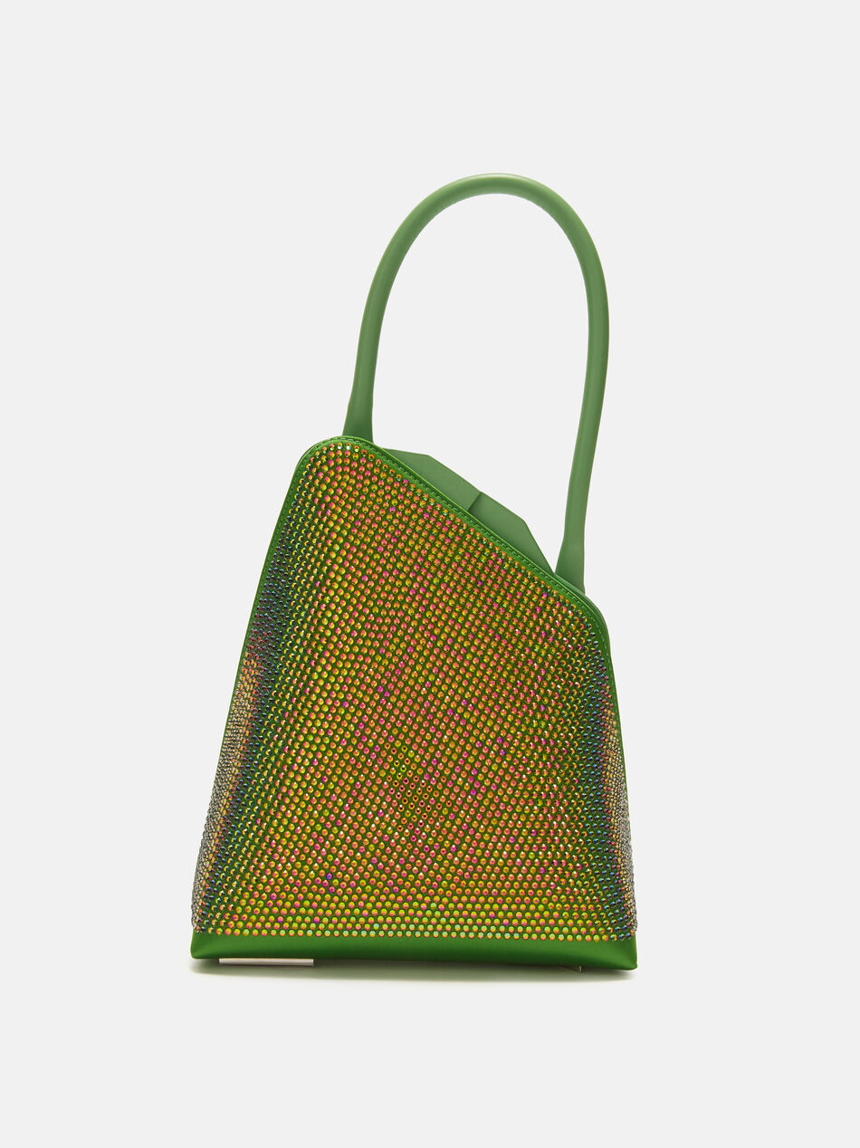 THE ATTICO Shoulder bag ''Sunset'' crystal and lime Crystal/Lime 236WAH44TV07585