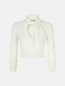 THE ATTICO ''Catlin'' white sweater WHITE 237WCK89KV001001