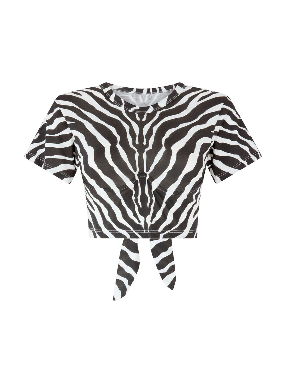 THE ATTICO Black and white t-shirt WHITE/BLACK 260WCT00363JJJ082PR020