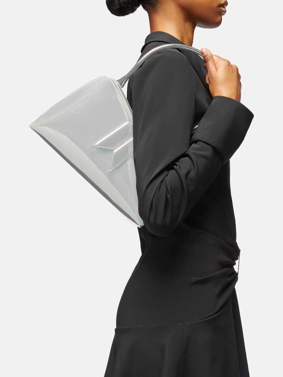 THE ATTICO ''Sunrise'' silver shoulder bag SILVER 241WAH42PU01002