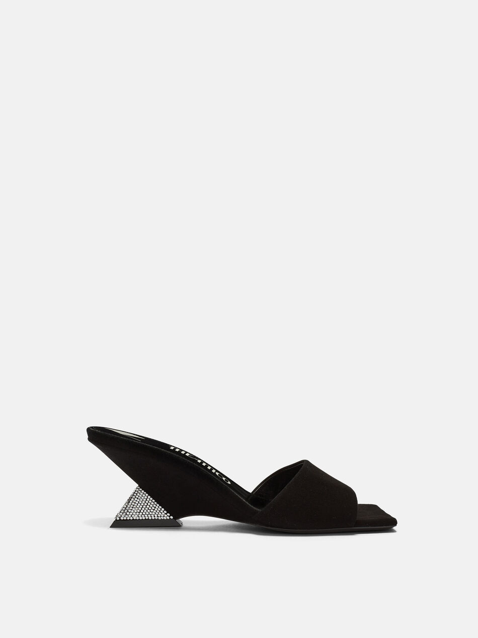 ''Cheope'' black and silver mule for Women | THE ATTICO®