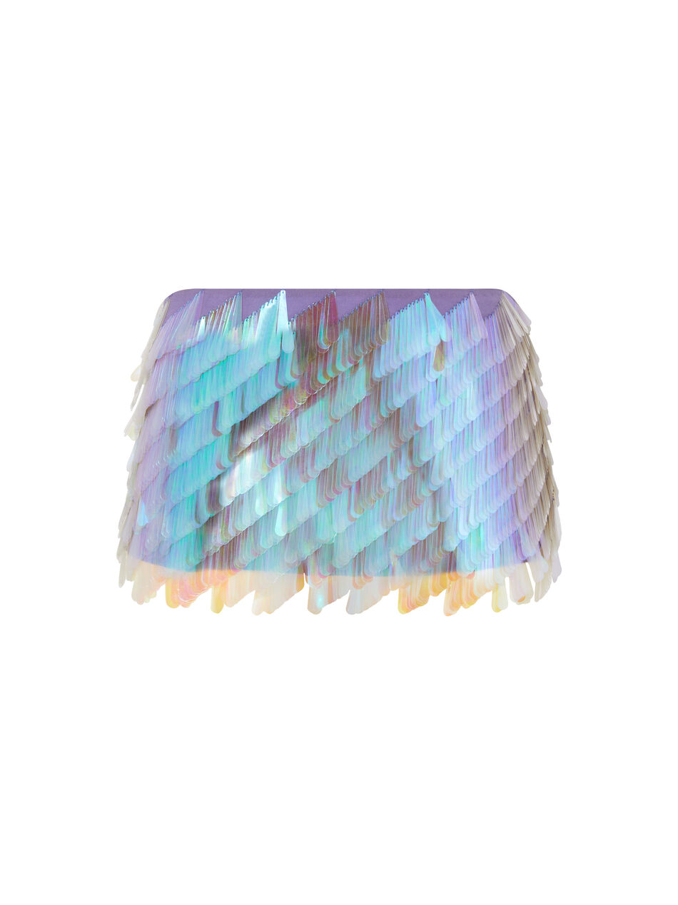 THE ATTICO Opalescent Mini skirt Opalescent 246WCS222H181703