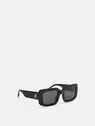 THE ATTICO ''Jorja'' black sunglasses Black/silver/grey 234WAS21MET2452