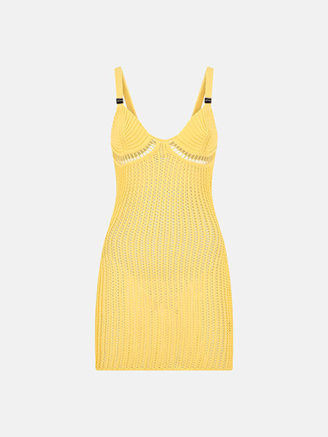 THE ATTICO Yellow mini dress YELLOW 260WCA00497KCP001TR032